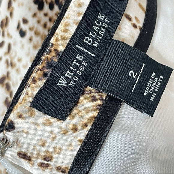 WHBM PAISLEY SNAKE-PRINT PENCIL SKIRT (Sz- 2) - Picture 9 of 11